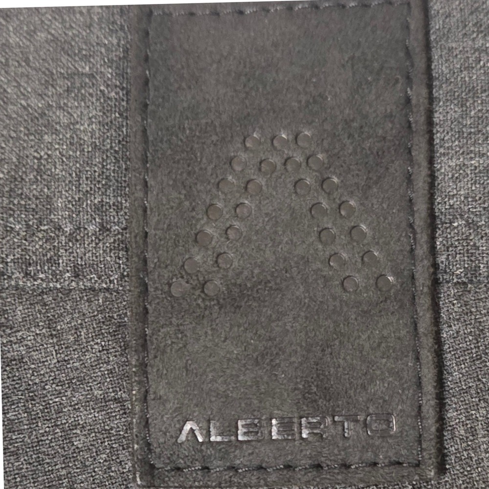 Alberto Ceramica Pants Mens 32x30 Gray Modern Fit Flat Front Trousers - Picture 7 of 13